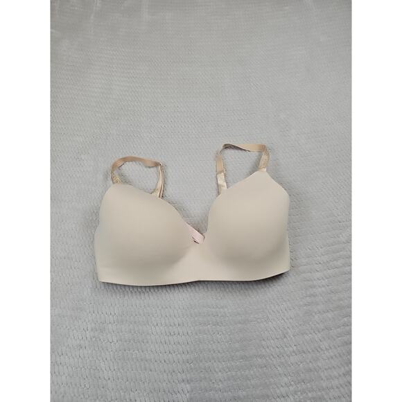 Victorias Secret Bra Womens 36DD Tshirt Lightly Lined Wireless Tan Adjustable - Picture 1 of 7